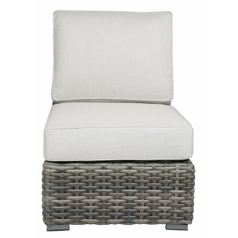 Chaise d'extérieur avec coussins Bazel