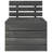 Union Rustic Garden Pallet Middle Sofa Solid Pinewood Dark Grey