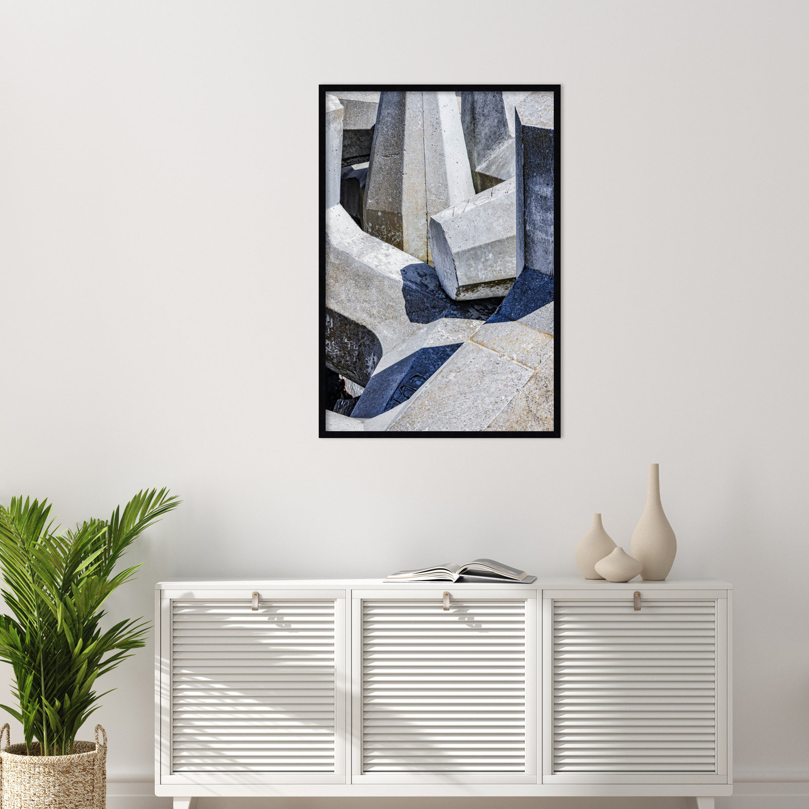 Pankow "Geometric 02" Print, Black, 41" H x 28" W
