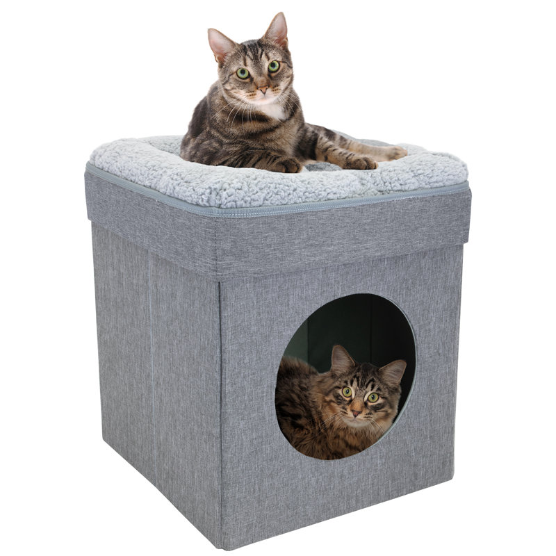 Habitation pour chat 19 "pliable Tolar, gris