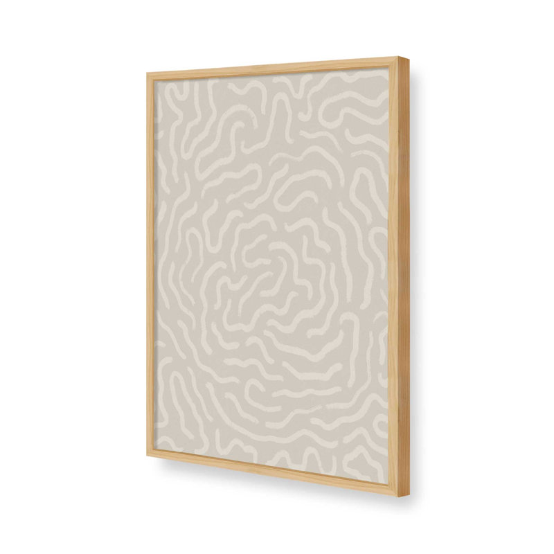 «Neutral Organic Maze» par Garima Dhawan, reproduction d'art sur toile, H 32 po x l 24 po, Tanné
