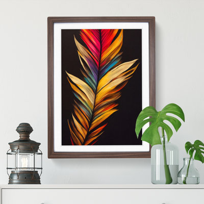 Colourful Feather No.2 - Wall Art
