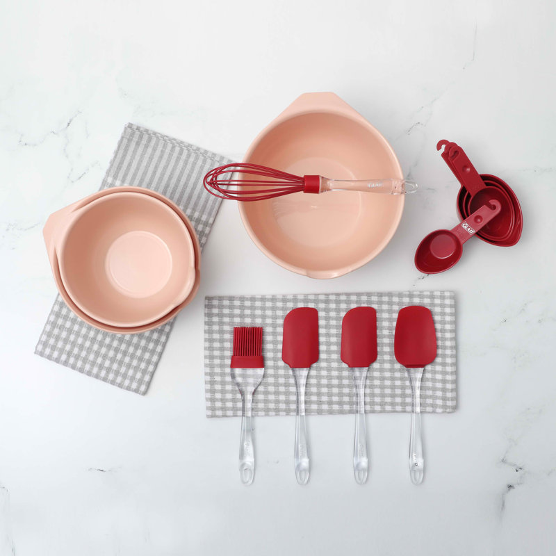 Ensemble de 12 bases de cuisson Glad en différentes couleurs, Rosé