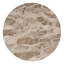 Table d'appoint ronde en marbre et en fer de l 16 po Feune