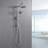 6 Inch Rain Shower Head with Handheld Shower Head Bathroom Rain Shower System-129237787