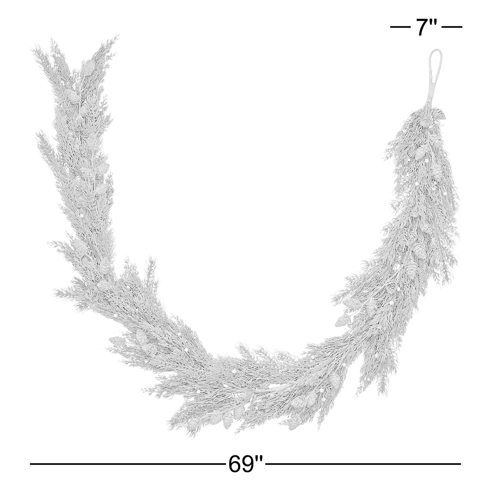 69" Juniper Christmas Garland