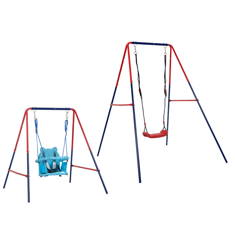 21 balançoires - / bleu, plastique mental, équipement de jeu sécuritaire, capacité de 110 lb, balançoire pour 3 ans: et bleu, balançoire en plastique sécuritaire, pour au-delà