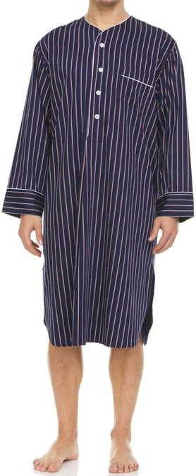 Peignoir mi-mollet en satin 50% coton avec poches Redenc, TG
