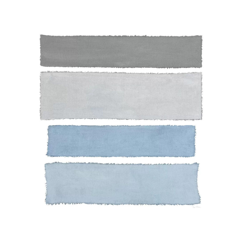 Painted Weaving On White I by Piper Rhue - Wrapped Canvas Painting, 30.48 cm H x 30.48 cm W