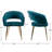 18.9'' H Velvet Upholstered Armchair-2036229239