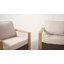 Fauteuils coulissants pivotants 4 pièces avec coussins et accoudoirs uniques en bois Drazen-1856532329