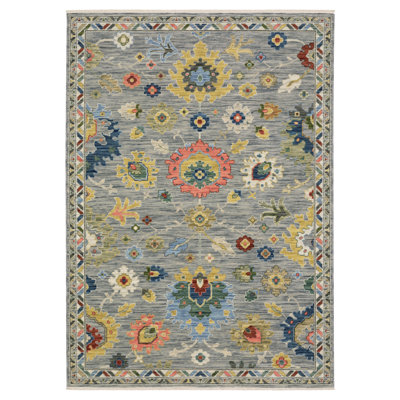Anneli Vintage Oriental Grey/ Multi Area Rug