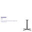 Table de restaurant Beverly avec base en X et colonne de 3 po de hauteur-1162950013-1120025450