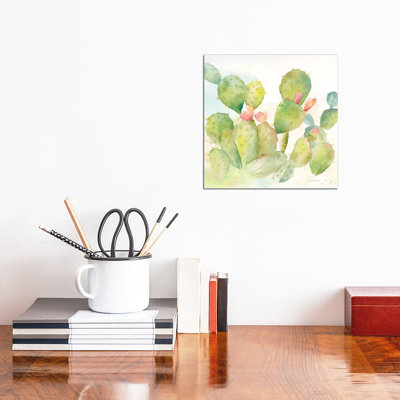 Cactus Garden I 1 Piece Wrapped Canvas Painting