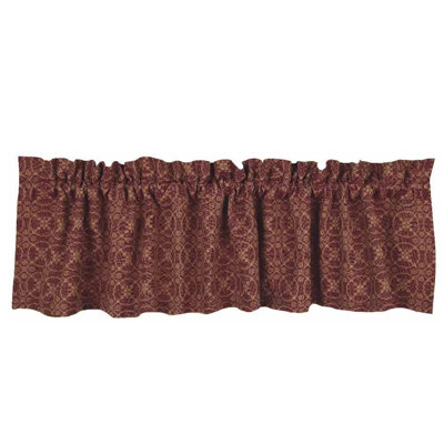 Cotton Geometric Window Valance