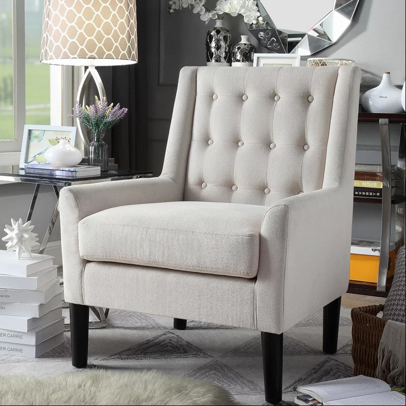 Chaises de chambre à coucher modernes Modern Living, Beige