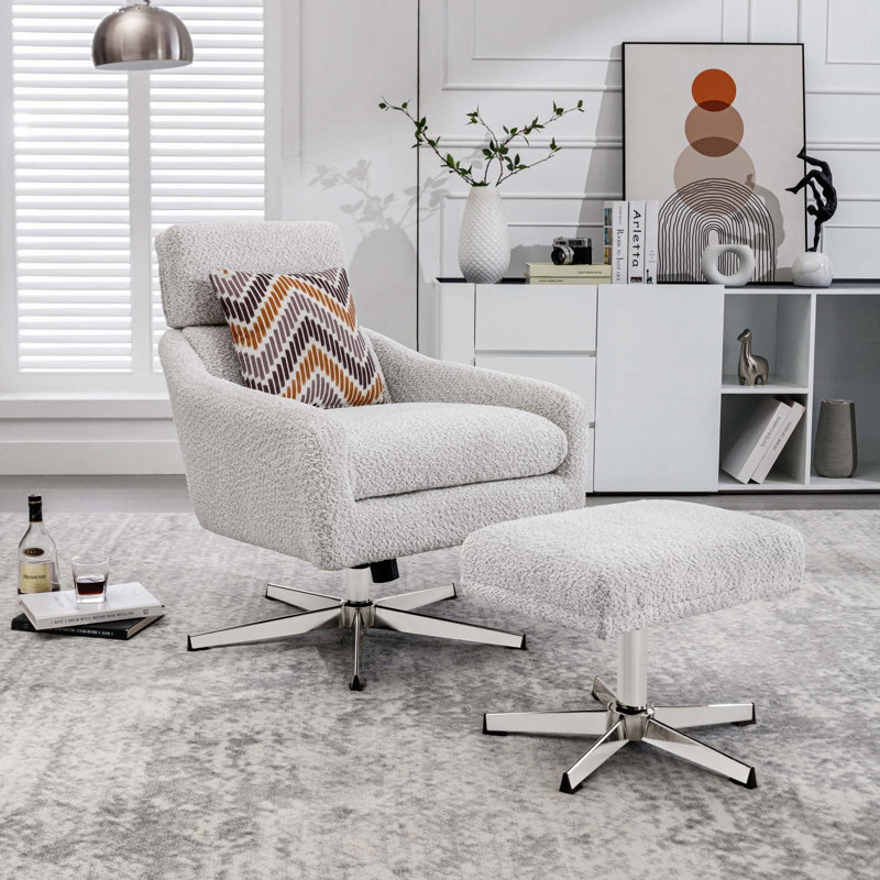Chaise longue pivotante de 27,6 po Eba