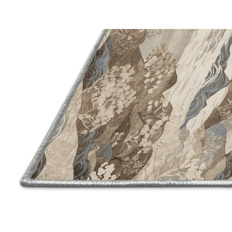 Scarlet Cascade Rug, Rectangle 8' x 10'