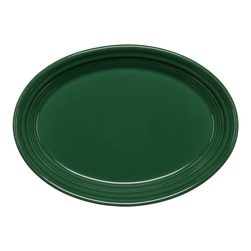 Plat de service ovale Fiesta Serveware, Prairie, H 1,5 po x l 8,88 po x L 11 po