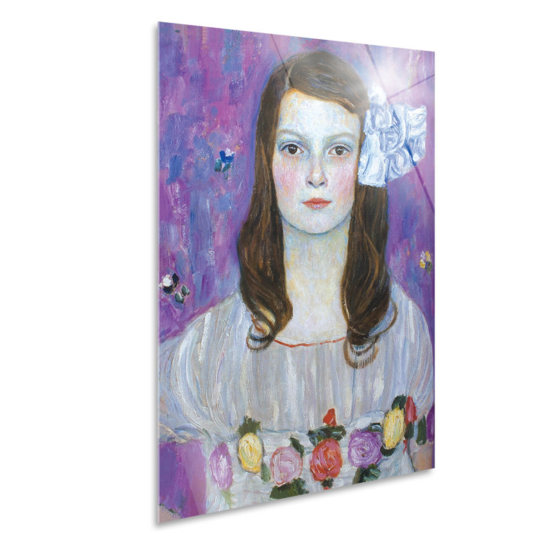 Close-up of Maida Primavesi by Gustav Klimt - Unframed Painting, 95cm H x 65cm W
