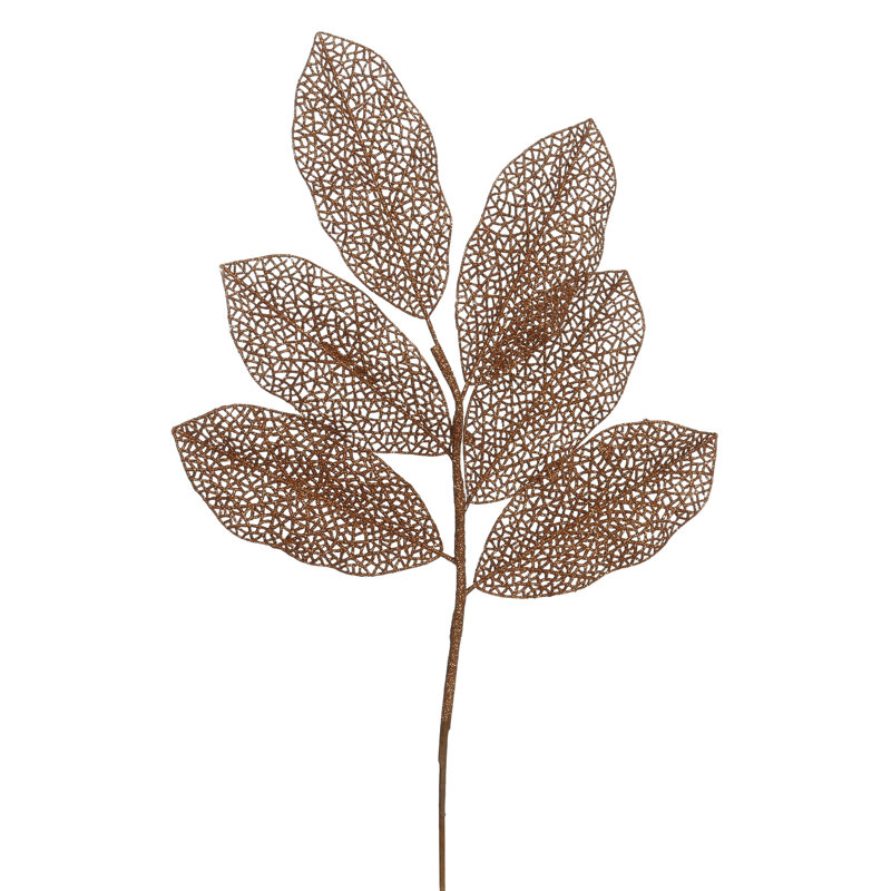 Brume de Noël artificielle 22 po Foliage Magnolia, Cuivre
