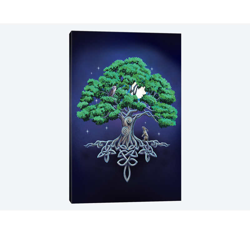 « large tree of life », impression sur toile, H 40 po x l 26 po x P 1,5 po