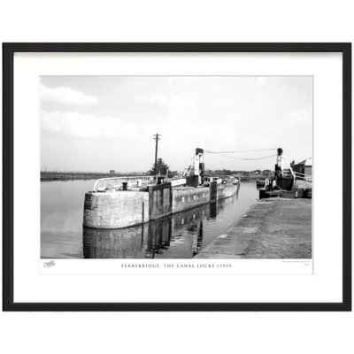 Ferrybridge, The Canal Locks C1955 - Single Picture Frame Print