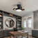 10" Modern Dimmable Ceiling Fan Light With Remote Control And LED Light