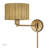 Adabella 1 Light Antique Gold Leaf Swing Arm Wall Lamp-1414309812-1414309813
