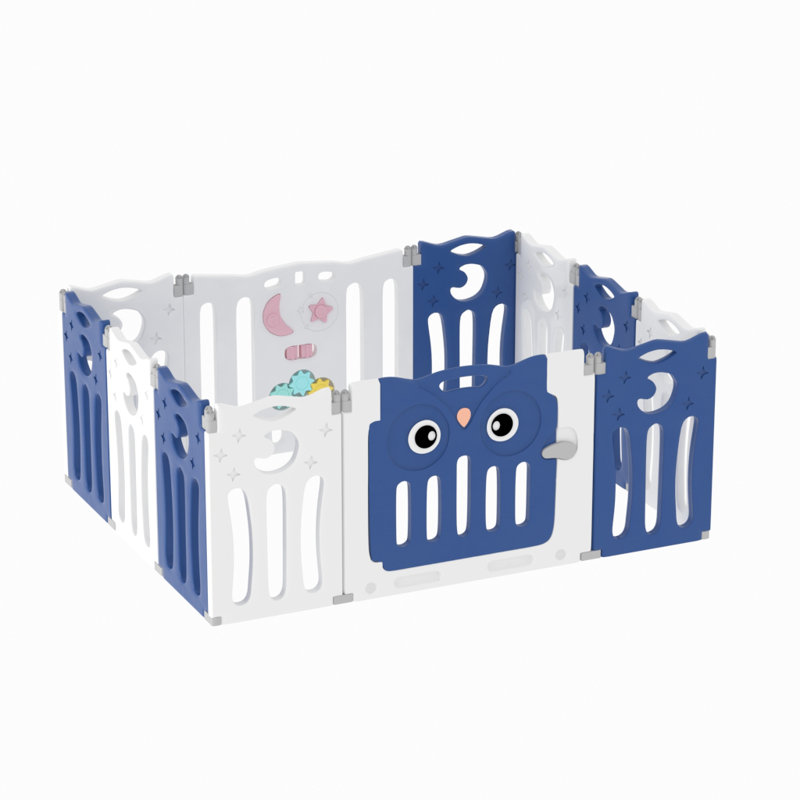 Planas Safety Gate, 63cm H x 143cm W x 143cm D, Blue/White