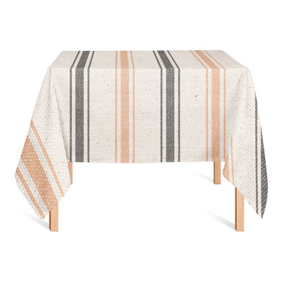 Square Striped Halloween Polyester Tablecloth