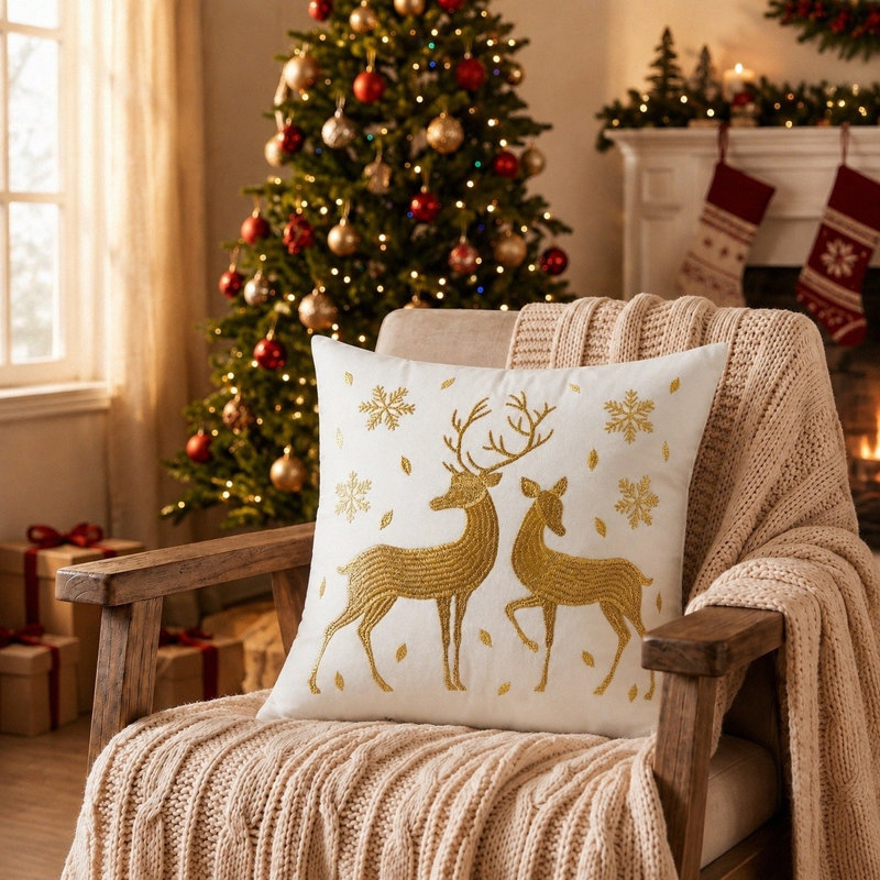 Housses de coussin 18 x 18 pouces, White Gold