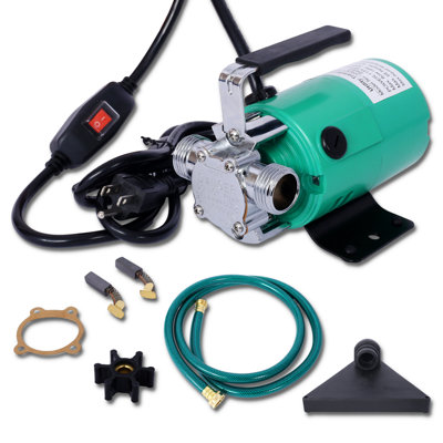 115v Electric Water Transfer Pump – 330 Gallon Per Hour (gph), Portable Utility Pump With On/off Switch & 6' Water Hose Kit, For Garden, Hot Tub, Pool, Aquariums, Flooded Areas New Product Features