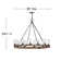 Sawyer 12-Light Single Tier Outdoor Rustic Chandelier
