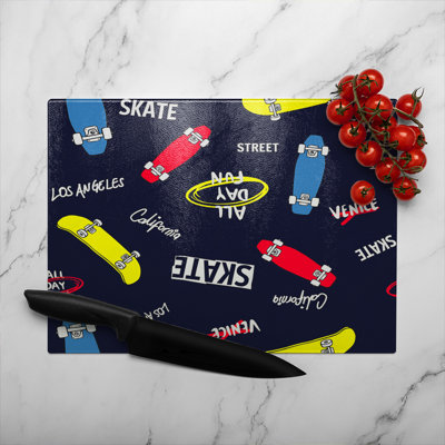 Skate Glass Chopping Board