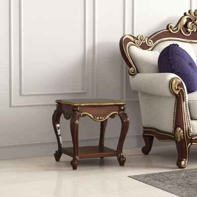 Solid Wood End Table