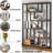 5-Tier Shelf Bookcase Metal Frame-1593466512