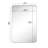 Javeion Stainless Steel Rectangle Mirror-93763203-93763198