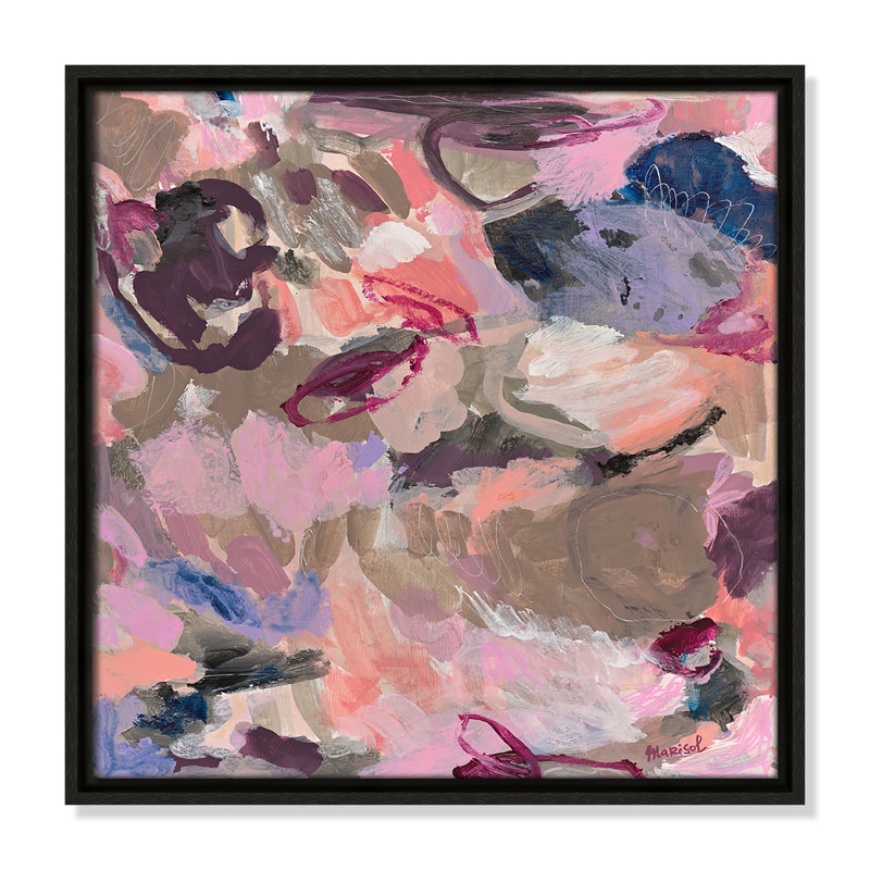 Vineyard Evening Square Version Print by Marisol Evora, Espresso, 17.5" H x 17.5" W