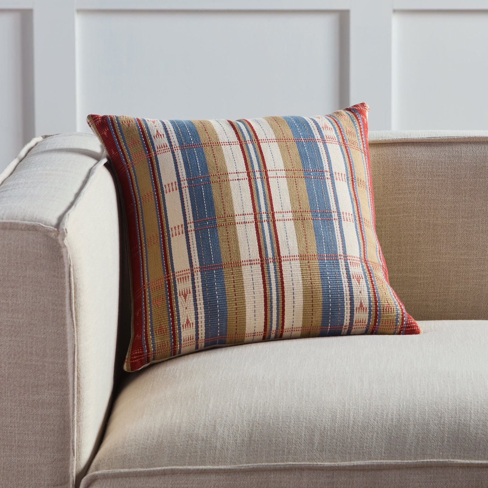 Sereia Striped Cotton Throw Pillow, Pillow Cover Only - No Insert