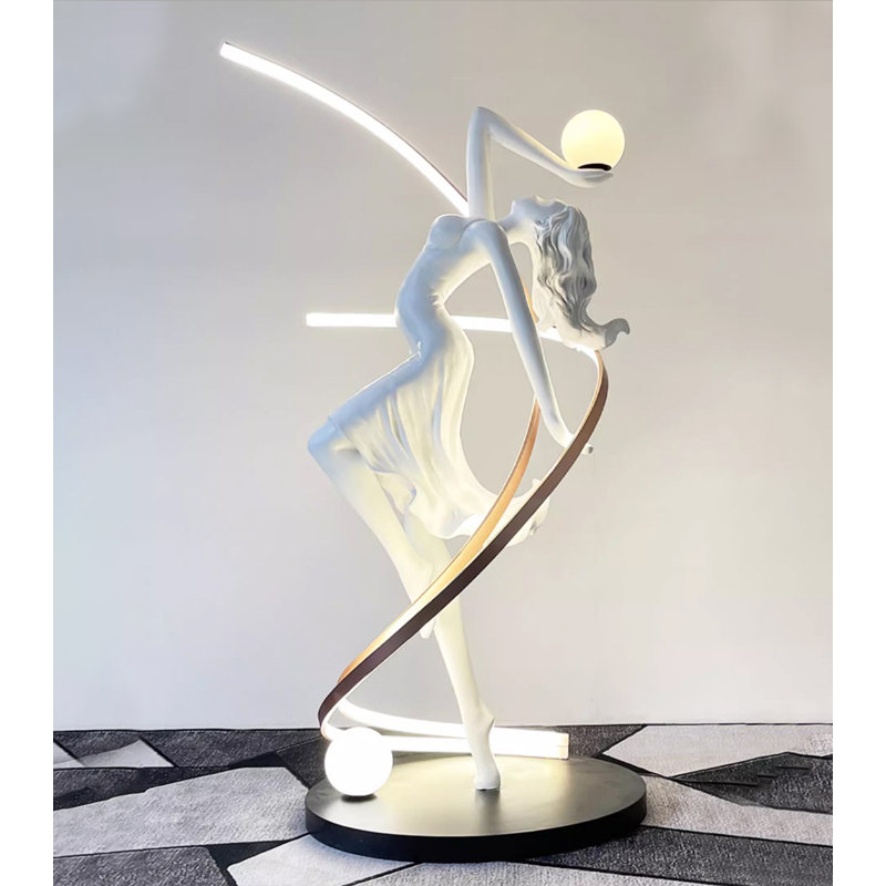 Ornement de plancher artistique Sculpture danseuse