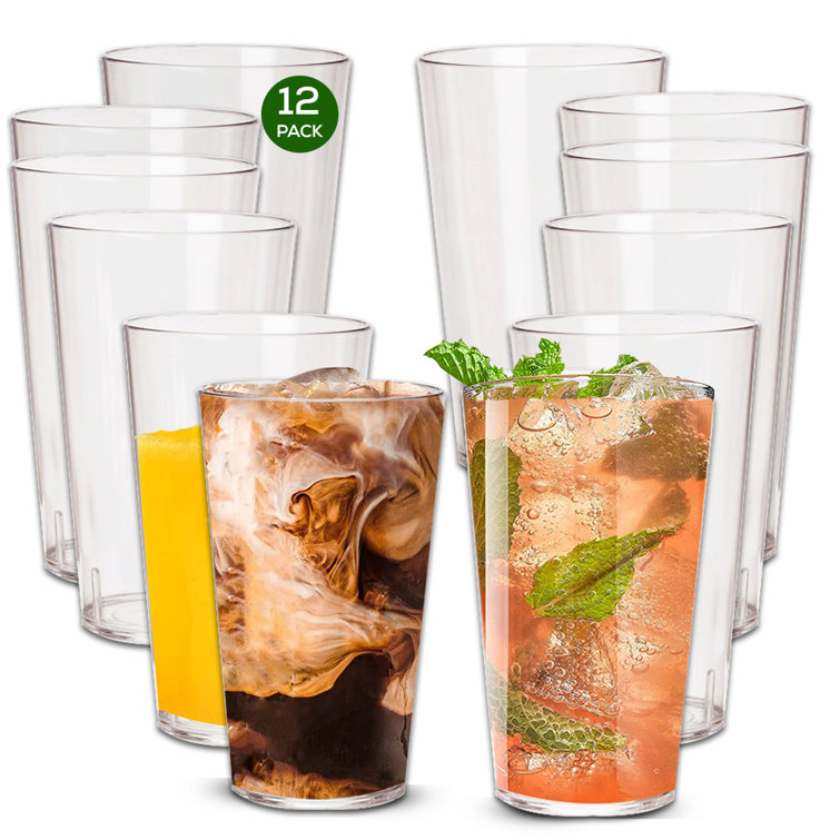 Accelerated Plastics- Partners With Nature 8 - Piece 16oz. Tritan Plastic Drinking  Glass Glassware Set