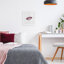 «Feminine Pink Lips Glam», reproduction encadrée sous verre, design par Christine Simpson Art