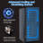 80-Bottl Freestand Wine Cooler With Intelligent Temperature Control And Circulating Air-Cooling