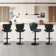 4-piece Swivel Bar Stool Set – Adjustable Height Counter Stools With Back