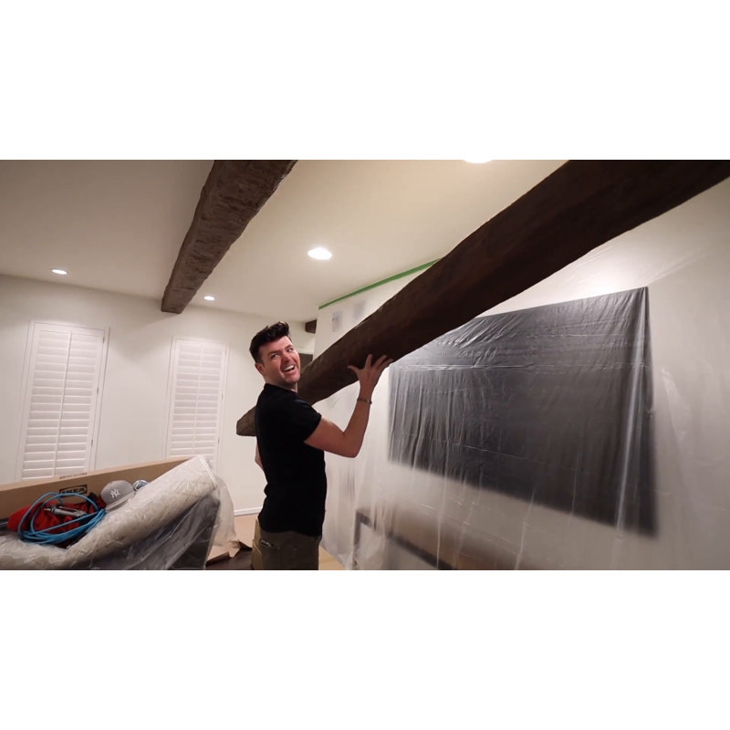 Medium Oak Hand Hewn Faux Wood Beam 13' Long