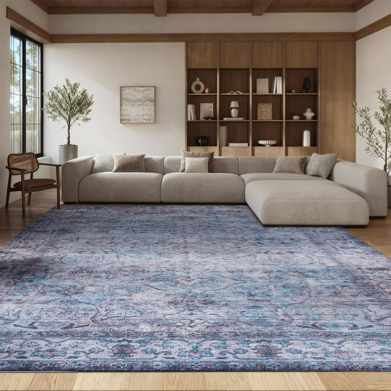 Ziebarth 173 M/W S/R Area Rug In Aqua / Pink, Runner 2'6" x 12'