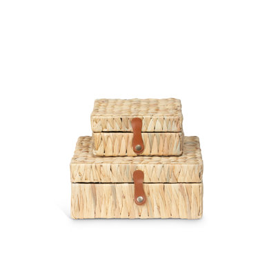 Boîte décorative Island Palm, ensemble de 2