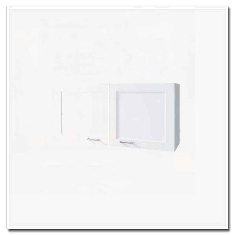 Armoire murale blanche avec 2 portes, Blanc