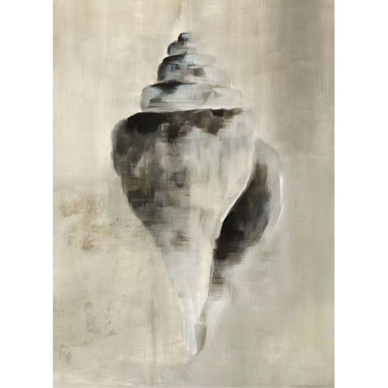 Seashells In Neutral II Painting by Guseul Park, Outdoor, 33" H x 24" W x 1.5" D